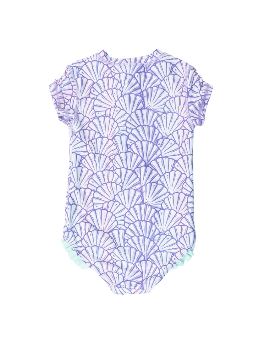Girls Magical Mermaid Short Sleeve Swimsuit