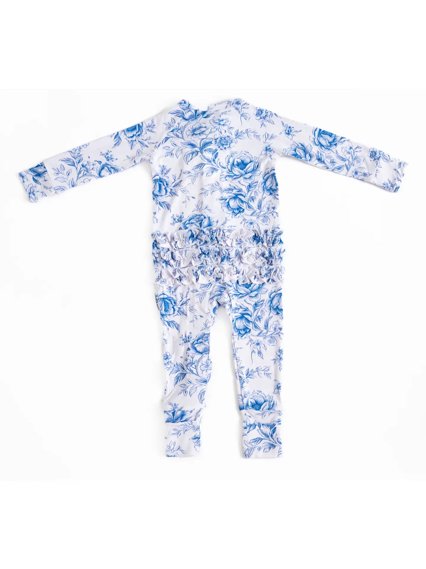 Lyla Blue Floral Toile Footie