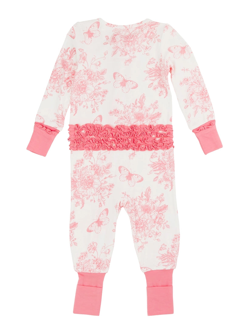 Butterfly Garden Toile Bamboo Pajama
