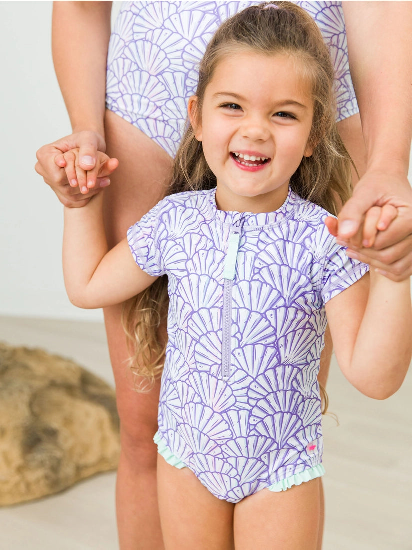 Girls Magical Mermaid Short Sleeve Swimsuit