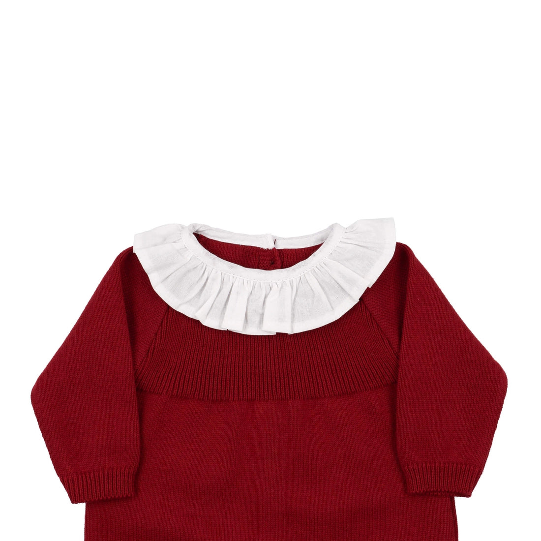 English Collared Romper in Bordeaux