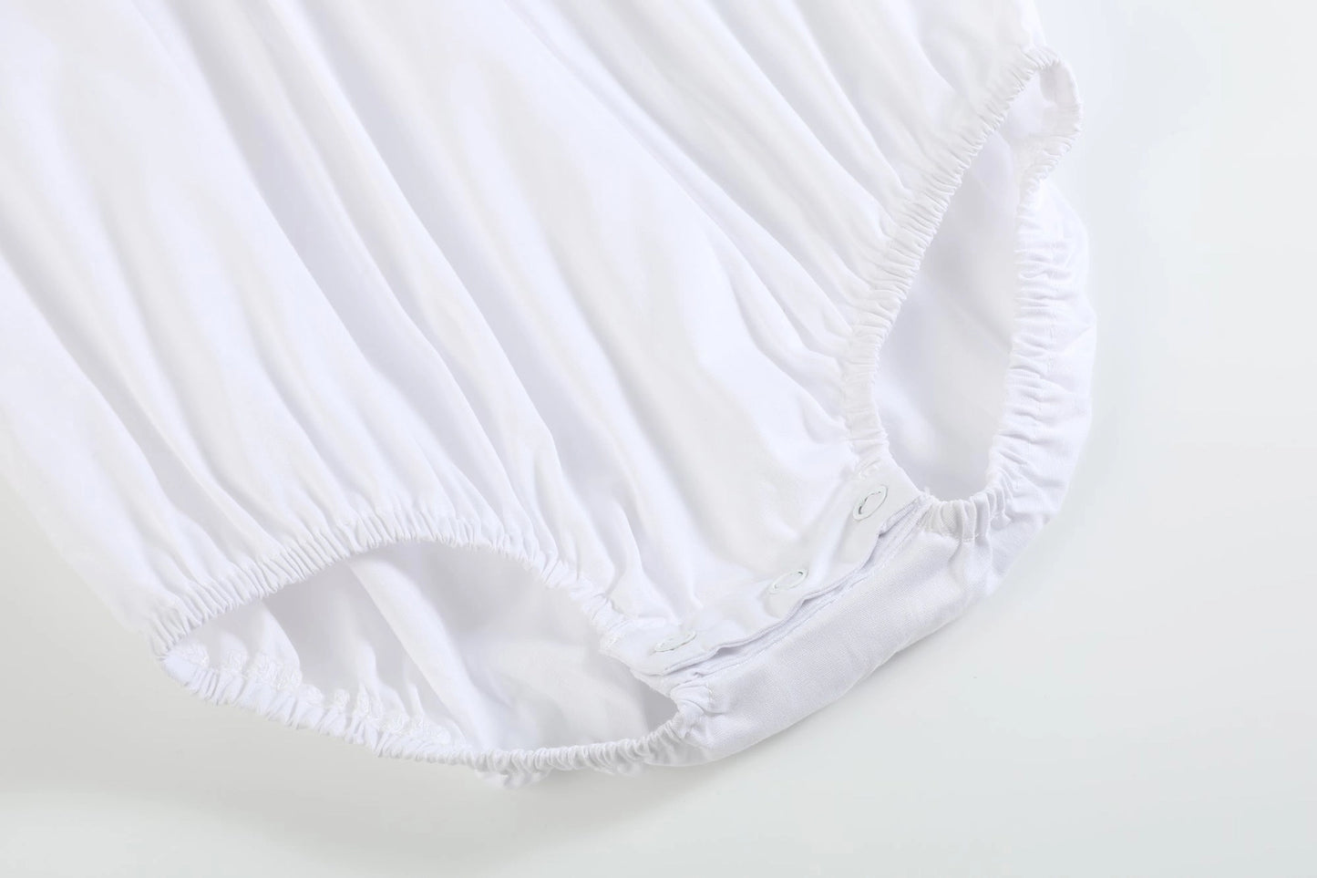 White Collared Romper with Cap