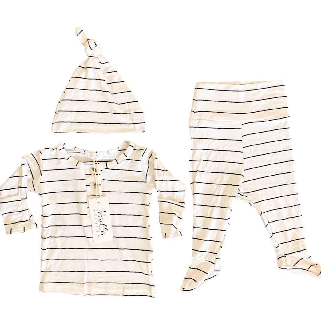Top Bottom and Hat Bundle - Stripes