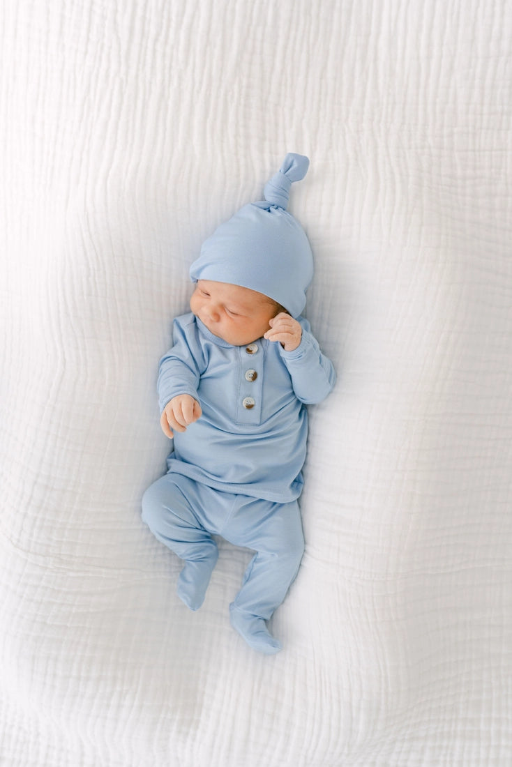 Top Bottom and Hat Bundle - Blue