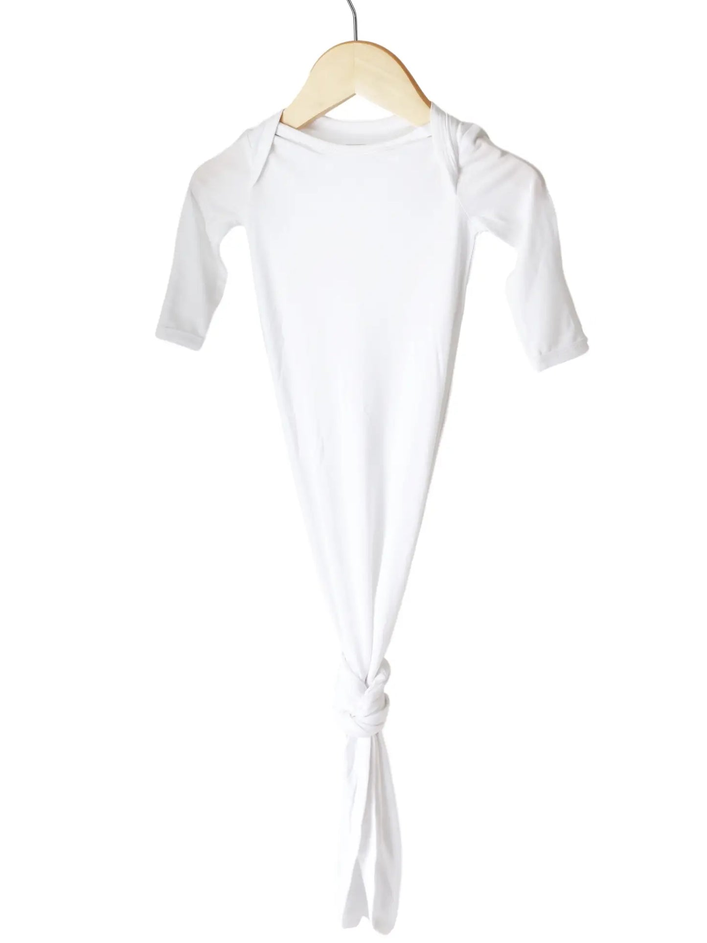 Bamboo Knotted Gown - Cloud White