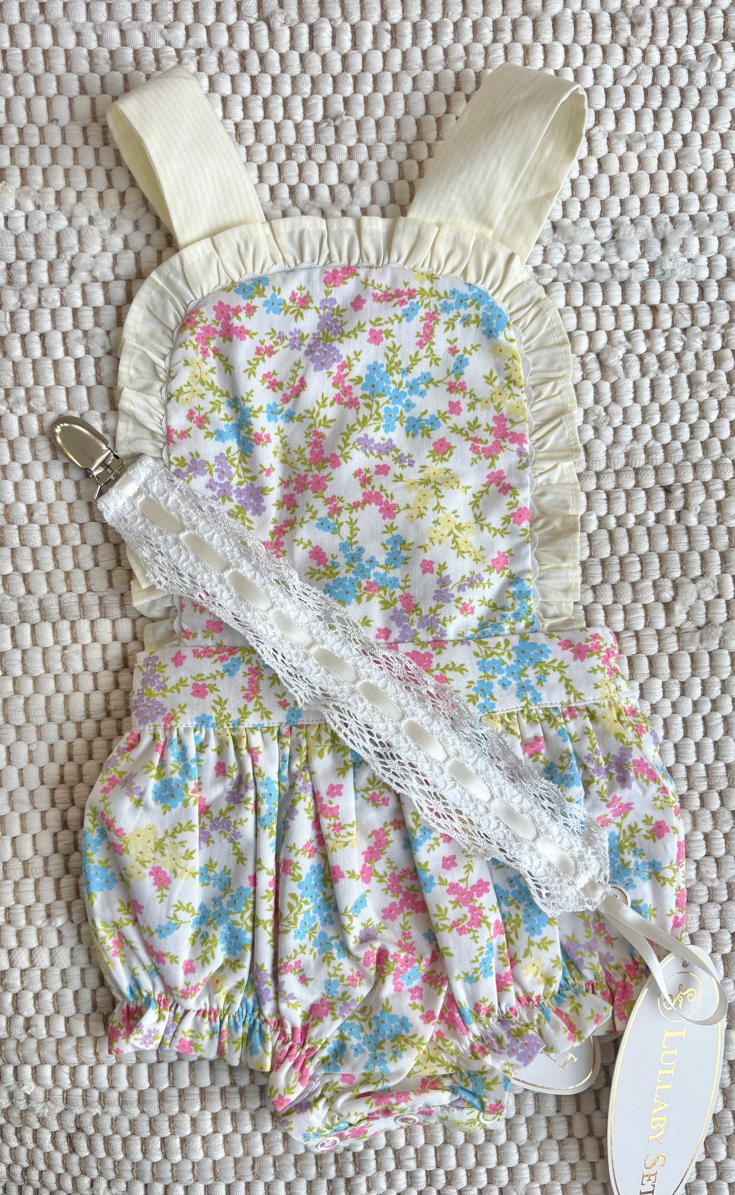 Margaux Sunsuit in Buttercup Ministripe
