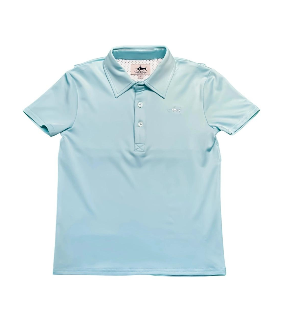 Offshore Performance Polo in Aqua