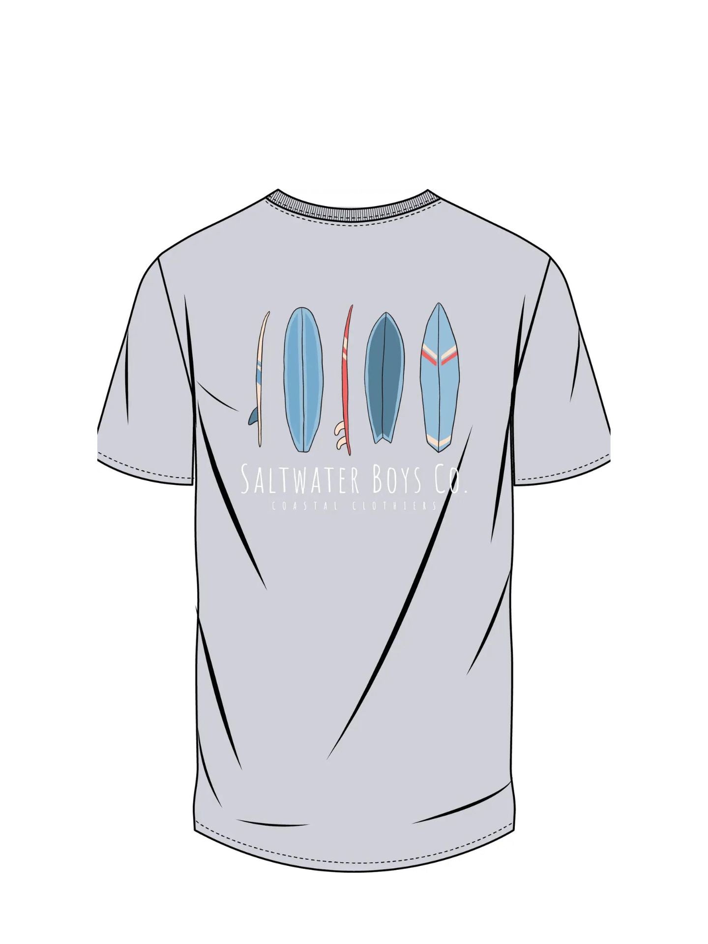 Surfs Up Grey Boys Tee