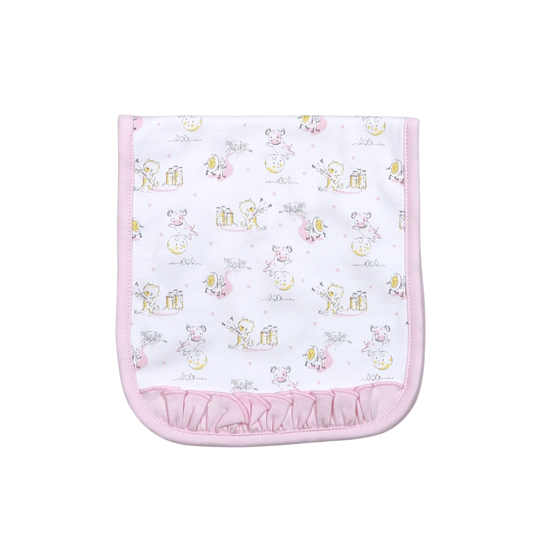 Nursery Rhymes Pink Burp Cloth