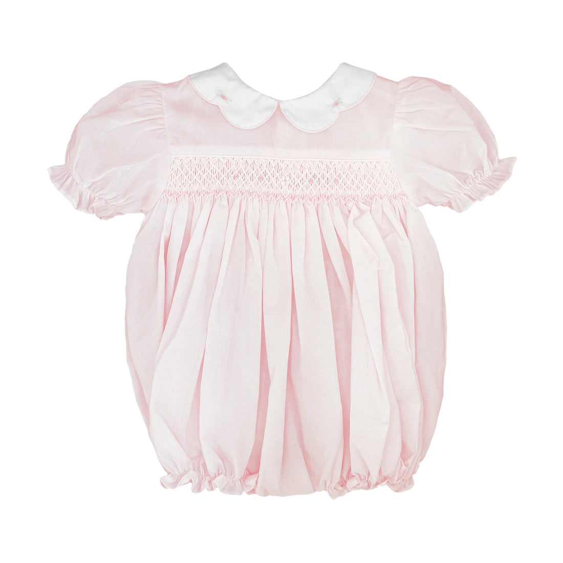 Hand Smocked Embroidered Bishop Bubble