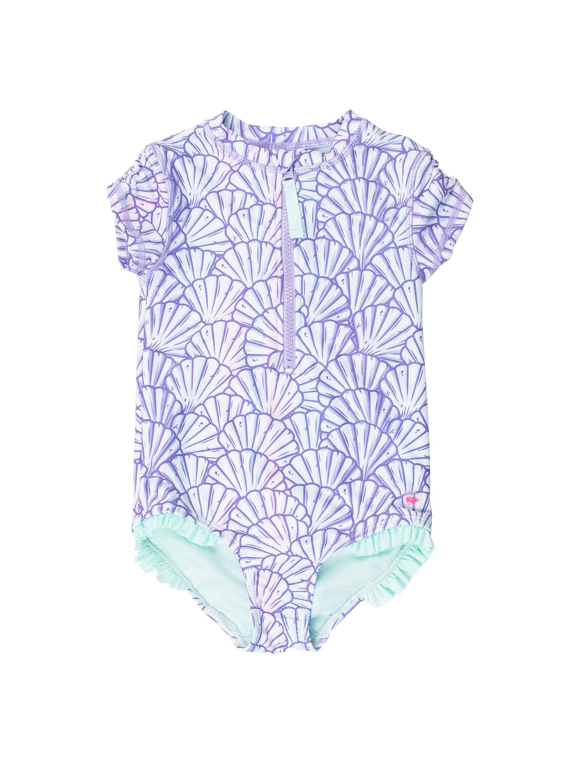 Girls Magical Mermaid Short Sleeve Swimsuit