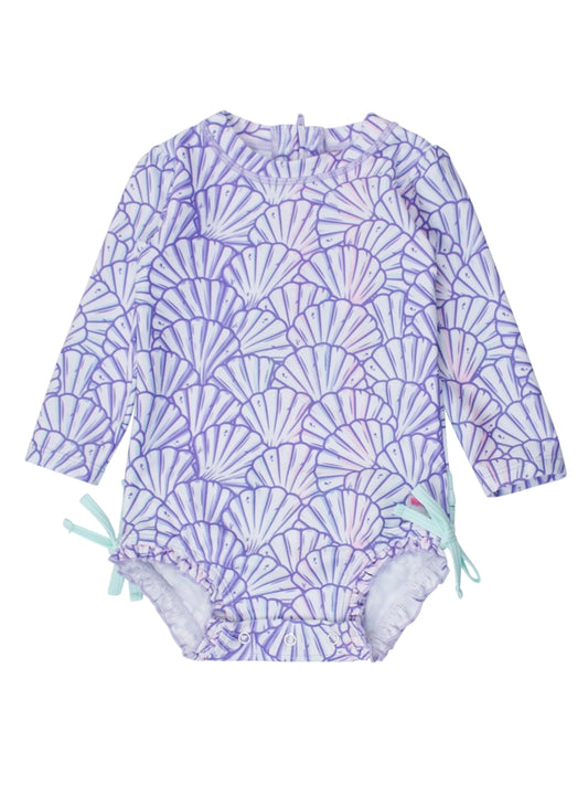 Magical Mermaid One Piece Long Sleeve Rash Guard