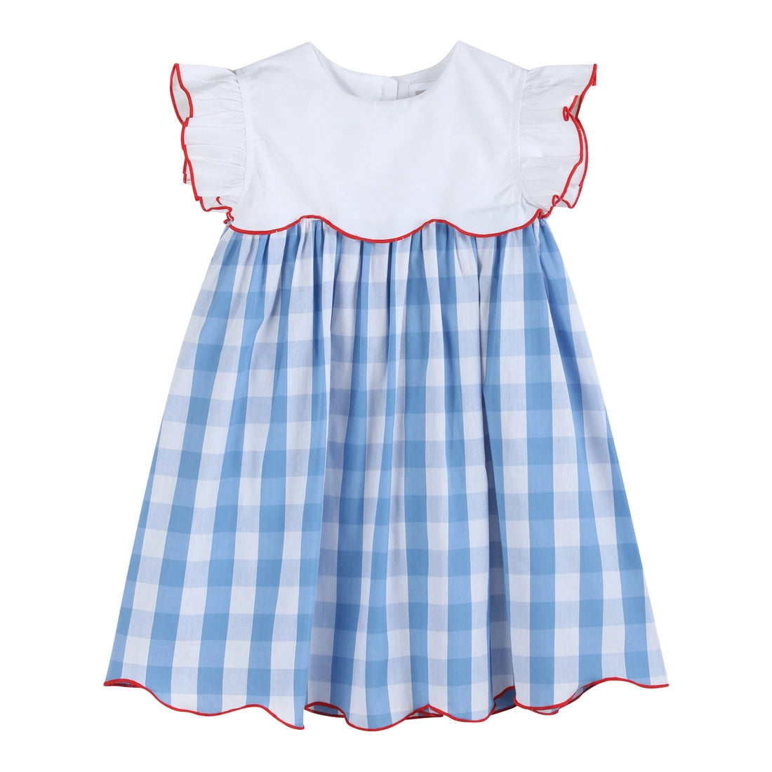 Red, White, and Blue Flutter Dress
