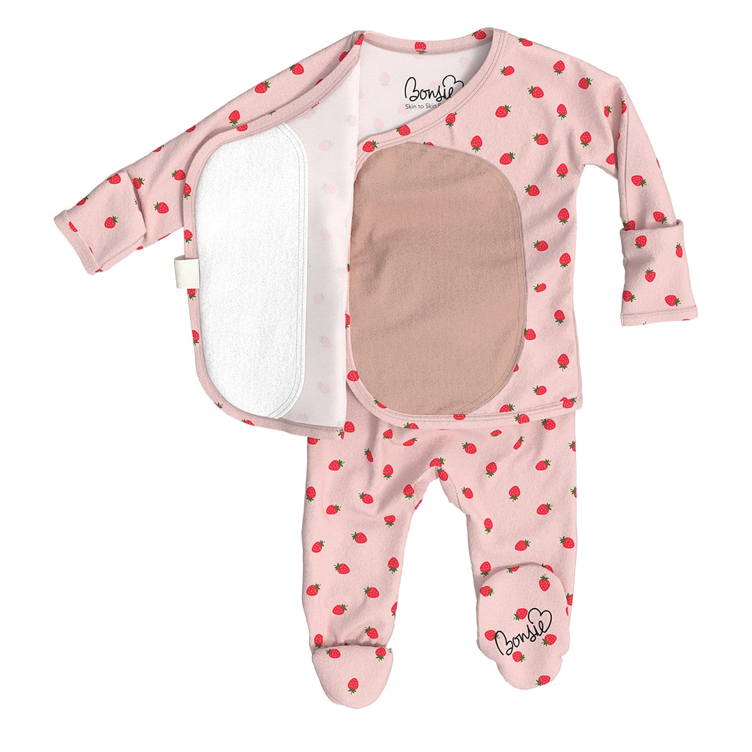 Bonsie Skin to Skin Footie - Strawberry