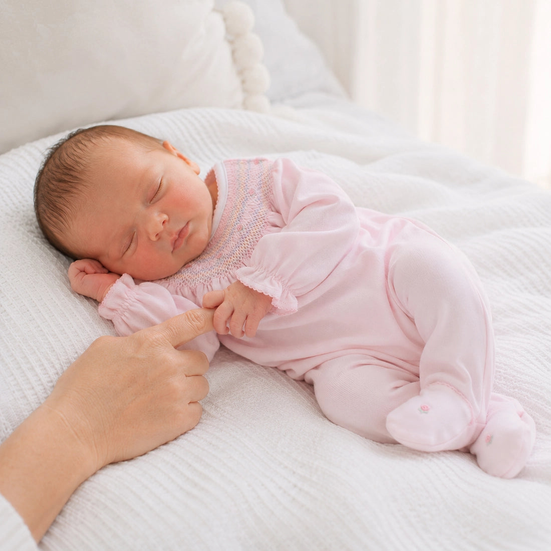 Junie's Classic Smocked Bishop Footie
