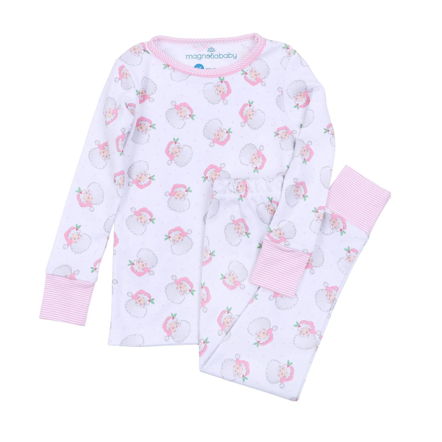 Santa Baby Pink Long Sleeve Two Piece