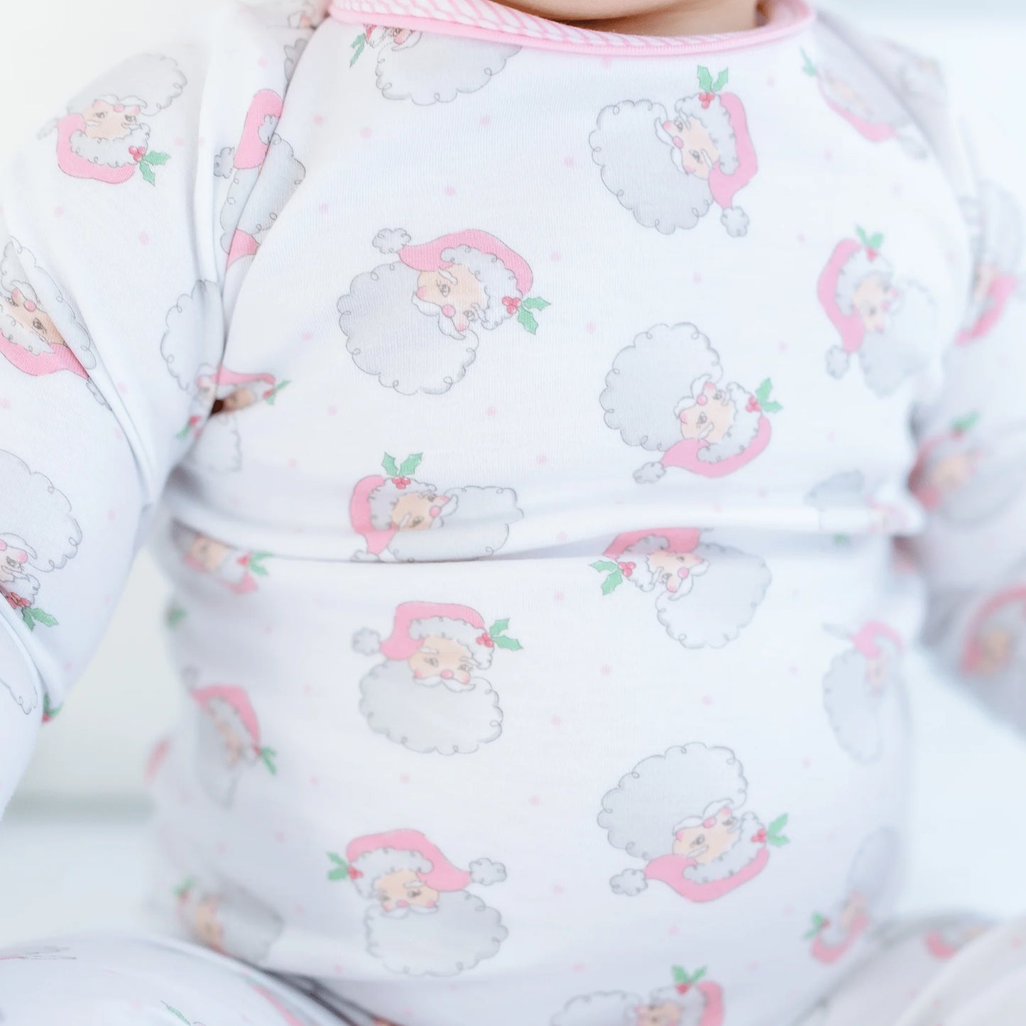 Santa Baby Pink Long Sleeve Two Piece