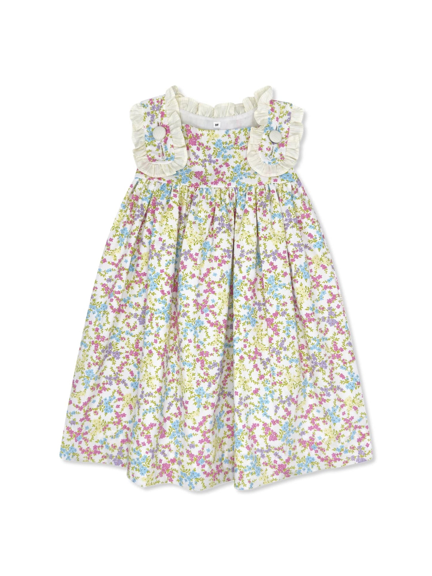 Frances Flap Dress in Buttercup Blossoms