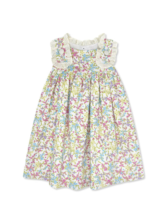 Frances Flap Dress in Buttercup Blossoms
