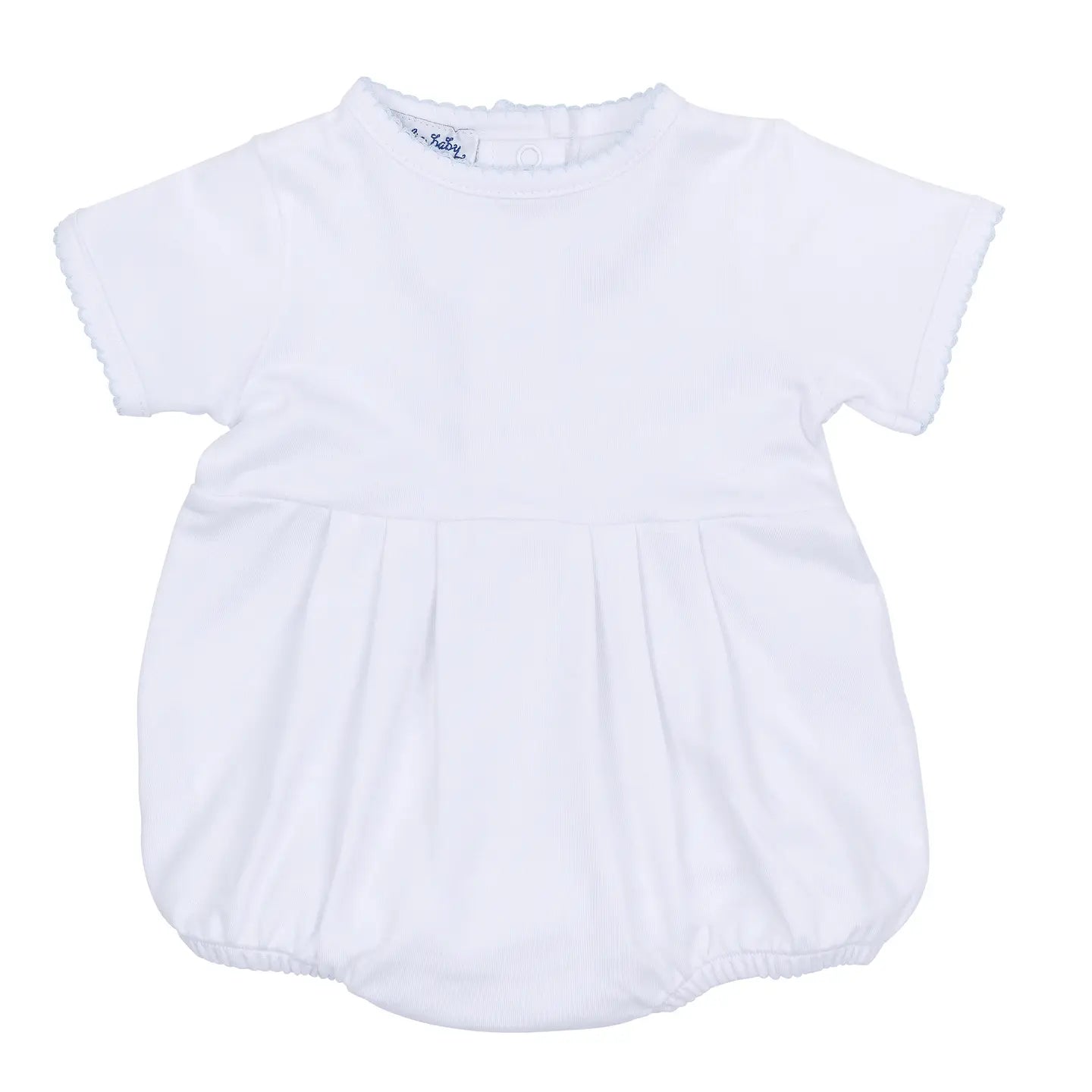 Blue Trimmed Pima Essential Bubble