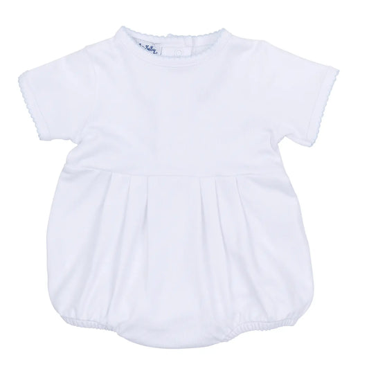 Blue Trimmed Pima Essential Bubble