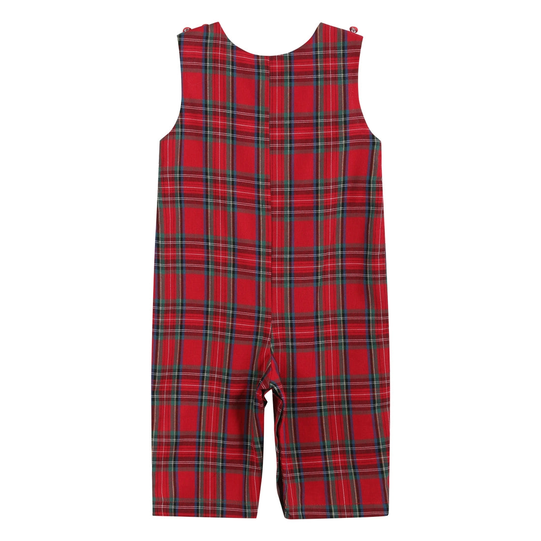 Classic Red & Green Gingham Smocked Jon Jon