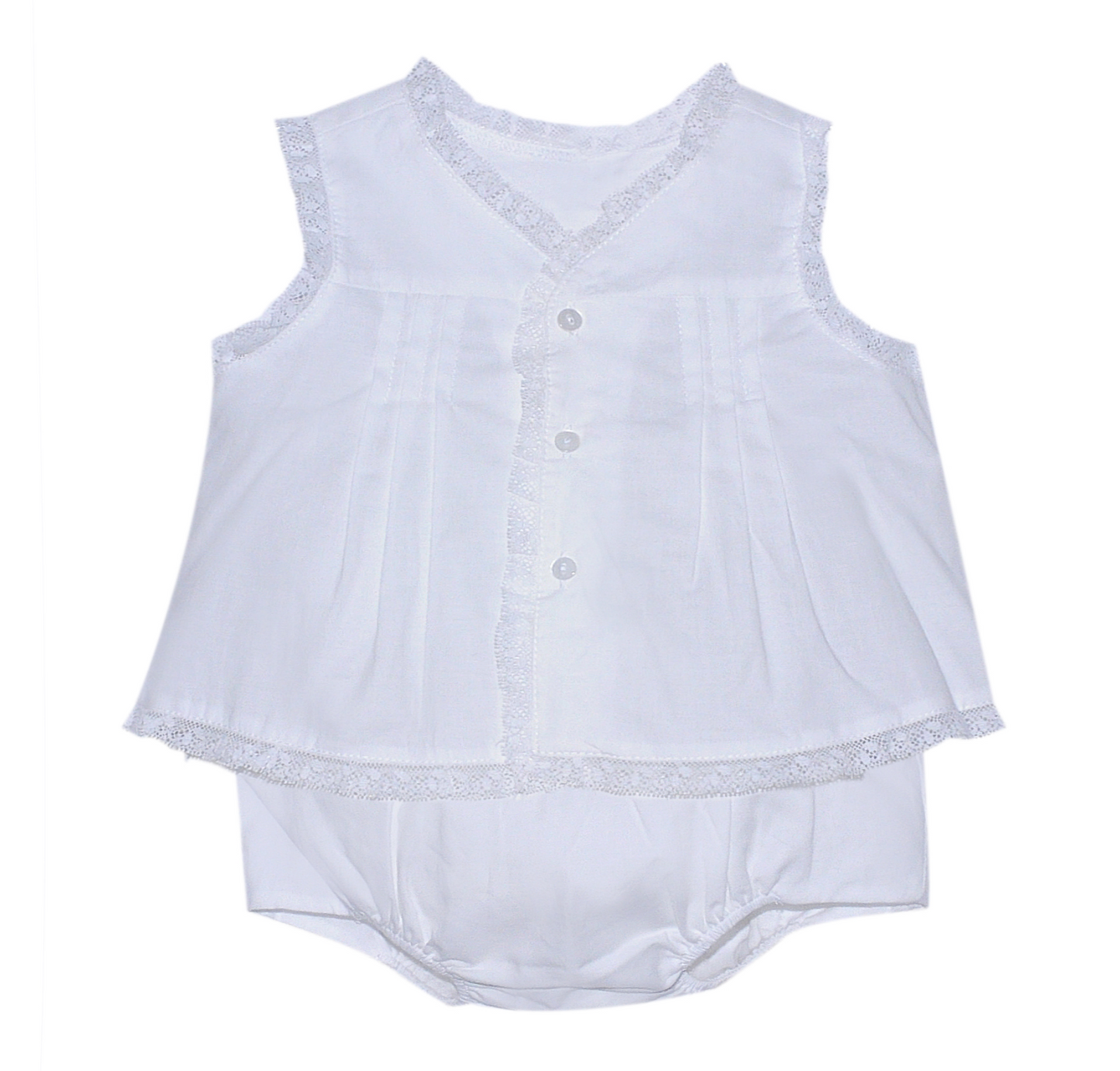 Dylan Diaper Set in White