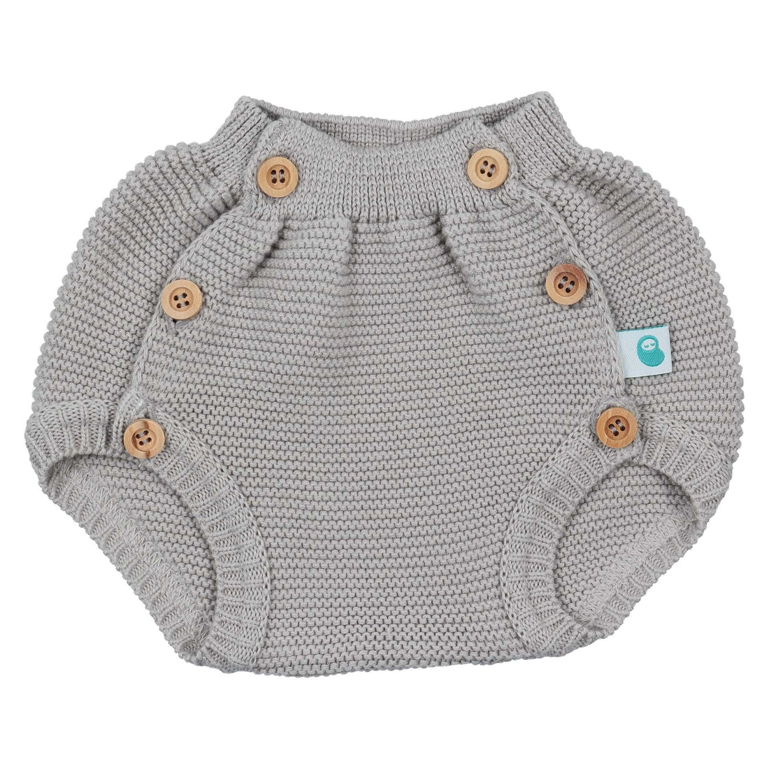 English Knit Diaper Cover in Ash Gray