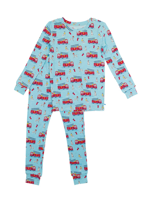 Firetruck Rescue Pups Bamboo Two Piece Pajamas