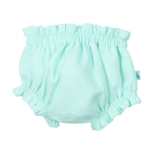 Piquet Diaper Cover - Spring Aqua