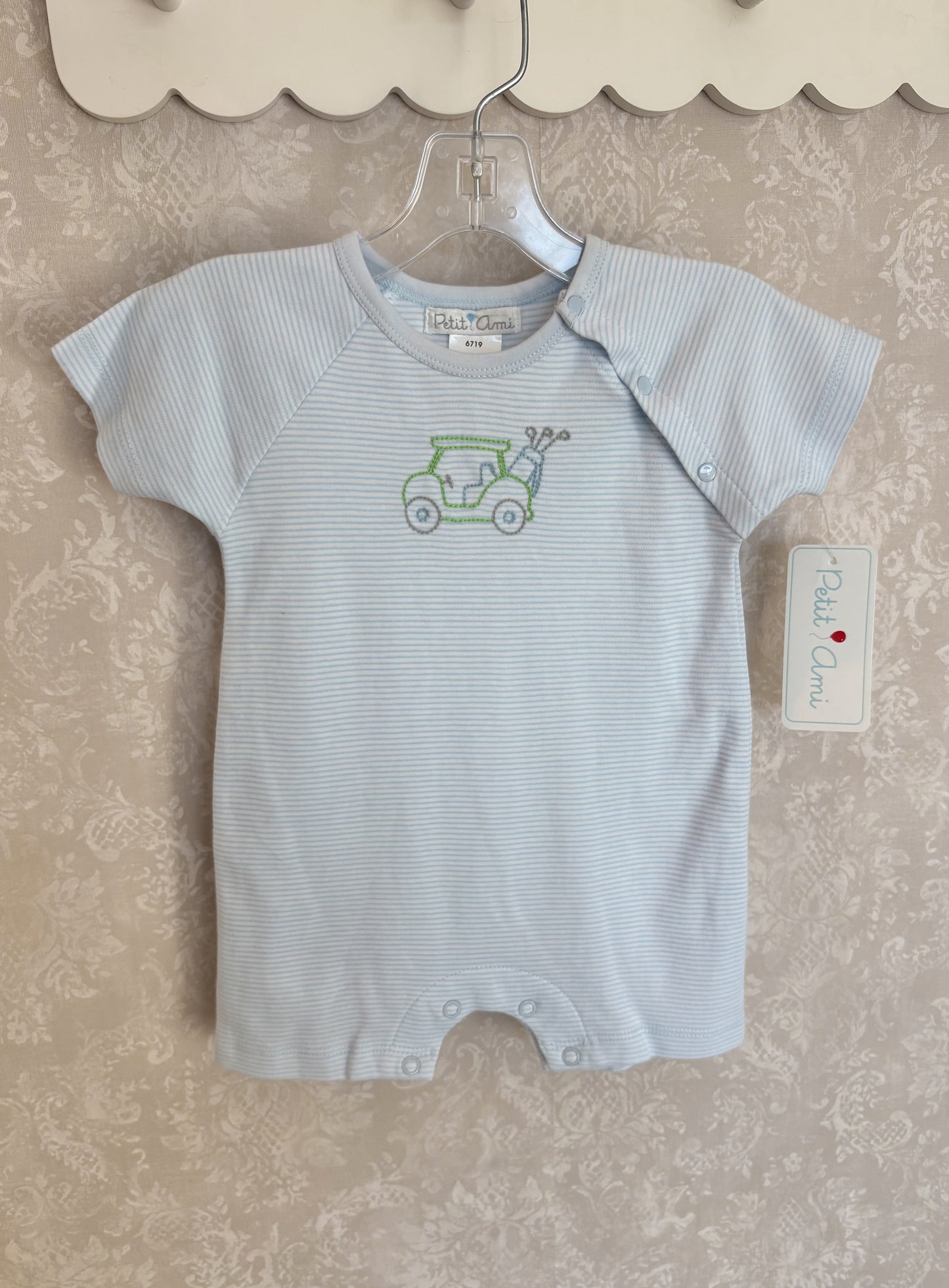 Golf Cart Embroidered Shortall