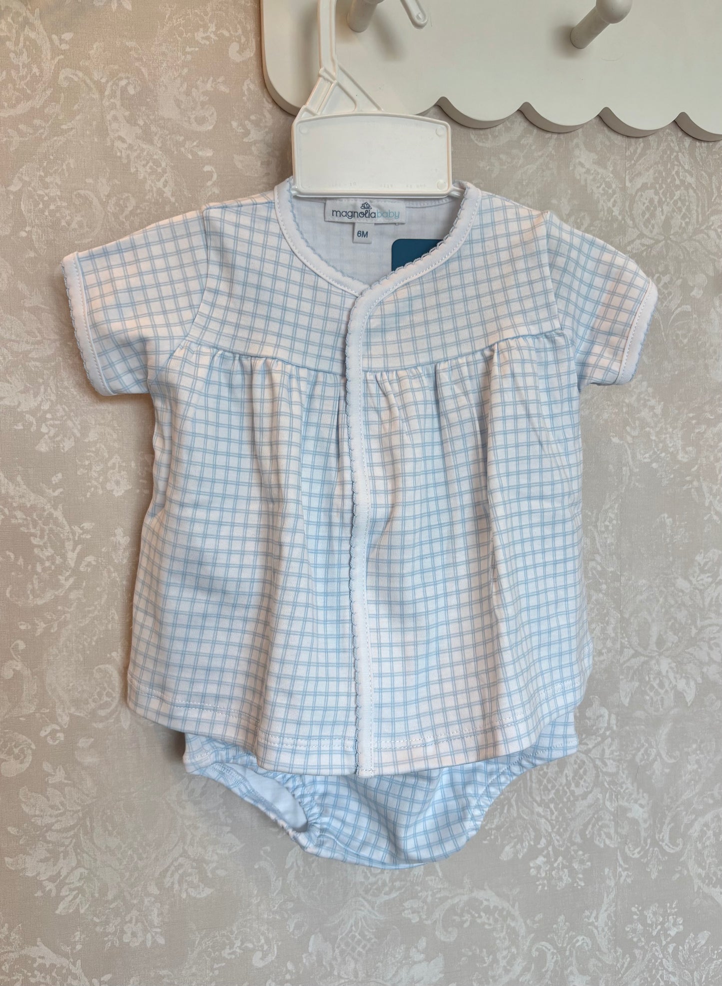 Peek-A-Boo Blue Diaper Set