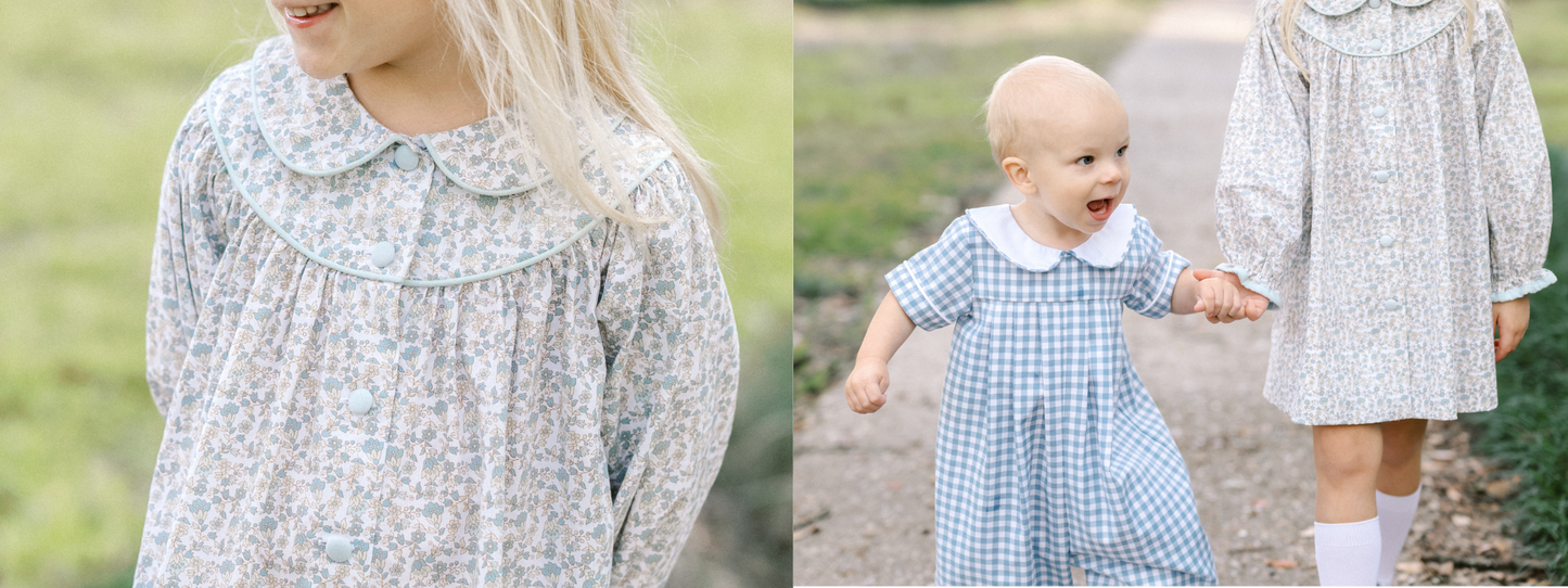 Precious Pleated Romper in Let Your Dreams In Blue