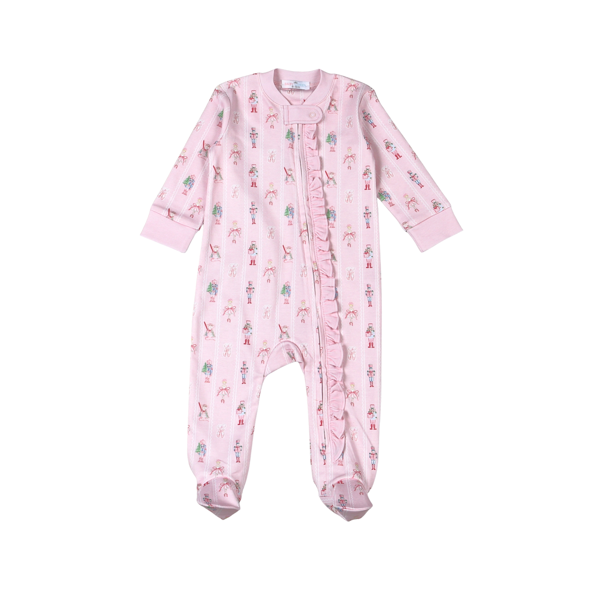 Classic Nutcracker Pima Zipper Footie