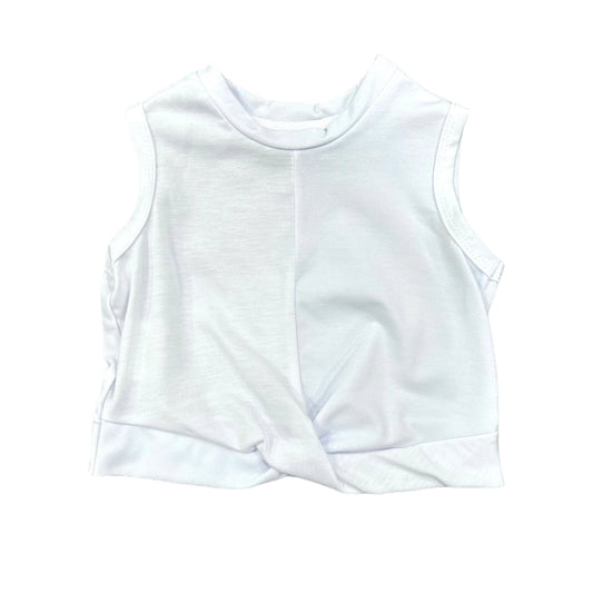 Knit Front Crop Tank