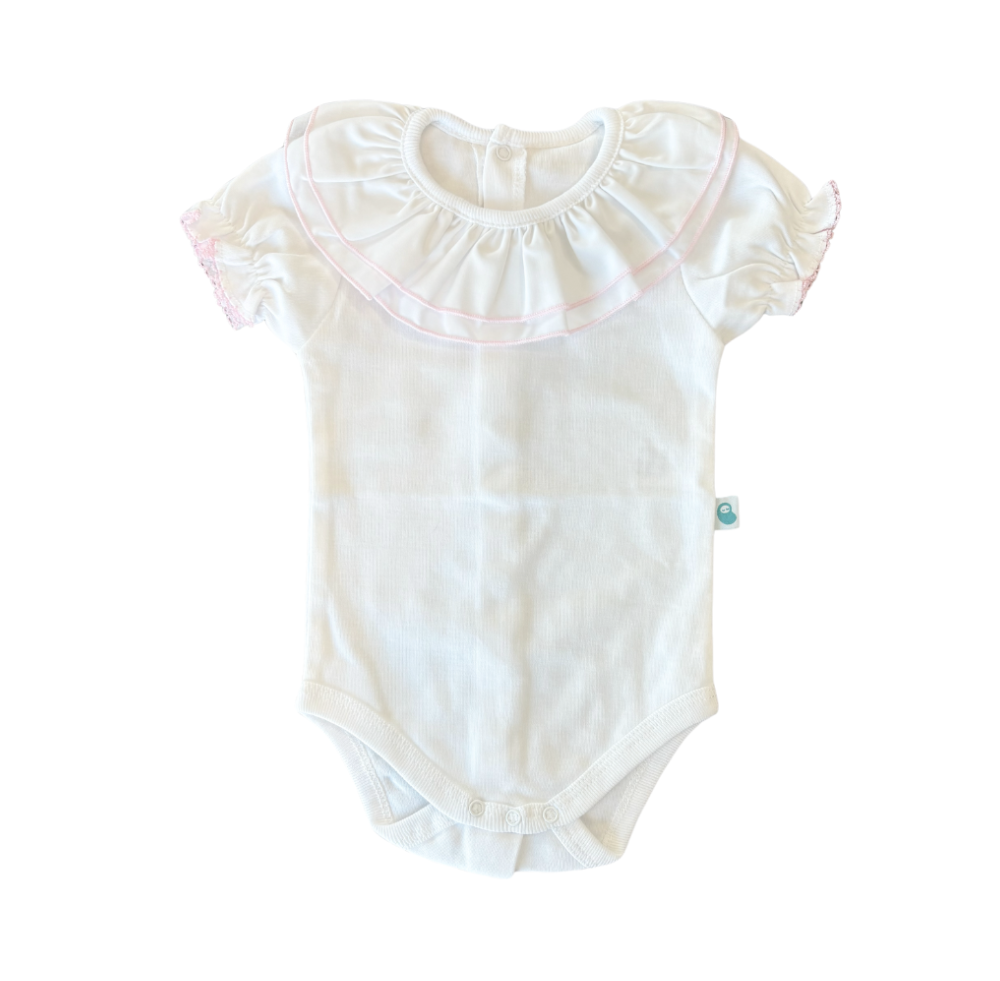 Double Rose Collared Onesie