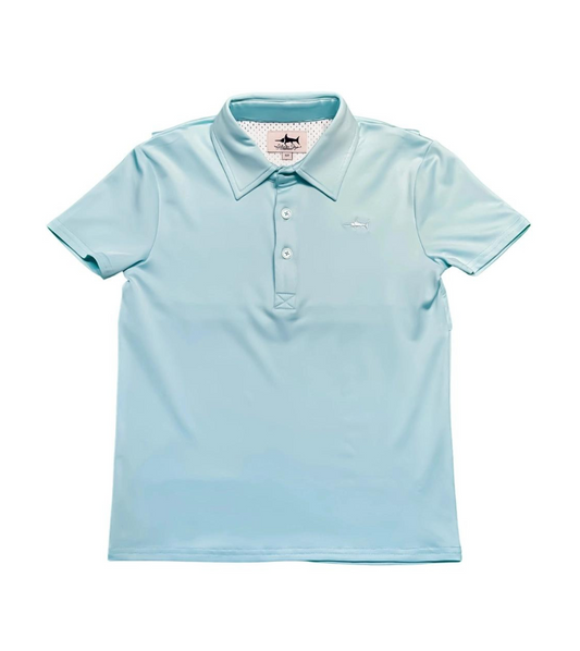 Offshore Performance Polo in Aqua