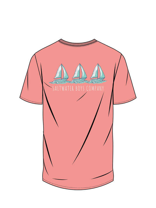 Yacht Club Coral Boys Tee