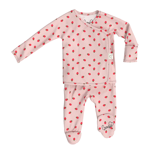 Bonsie Skin to Skin Footie - Strawberry