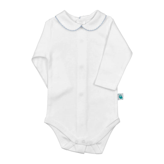 Ellis Onesie in Long Sleeve Blue