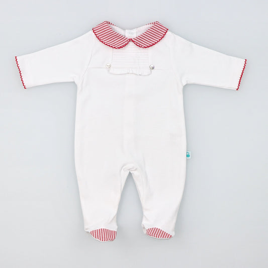 Classic Red Collared Footie