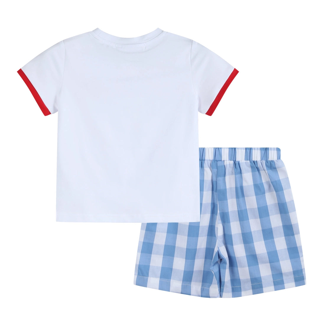 Red, White, and Blue Shirt and Shorts Set