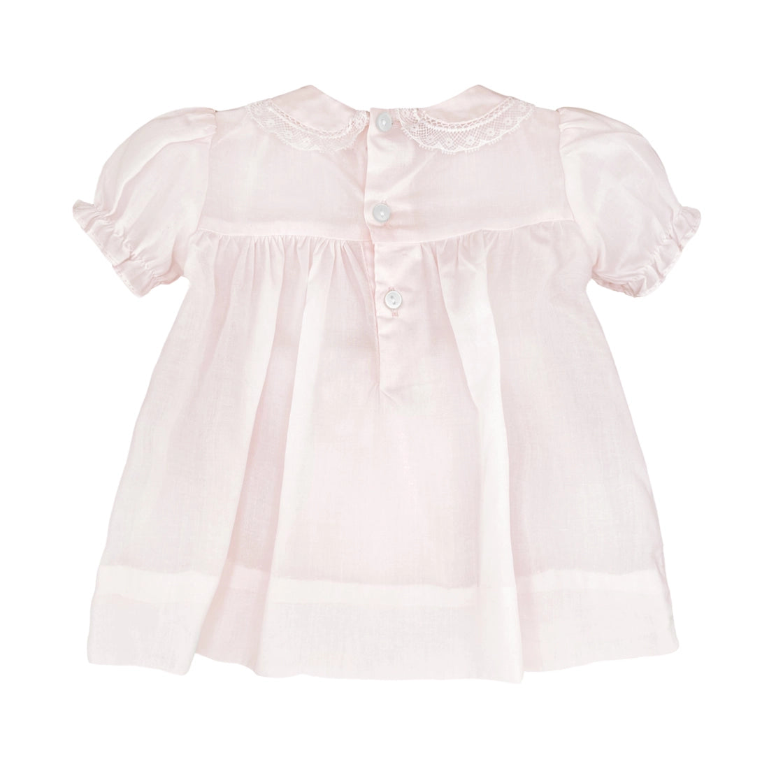 Lace Smocked Dress with Bloomers & Bonnet
