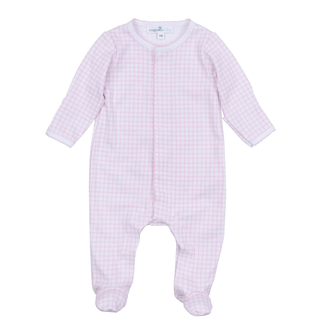 Peek-A-Boo Wishes Pink Pima Footie