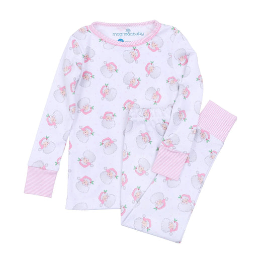 Santa Baby Pink Long Sleeve Two Piece