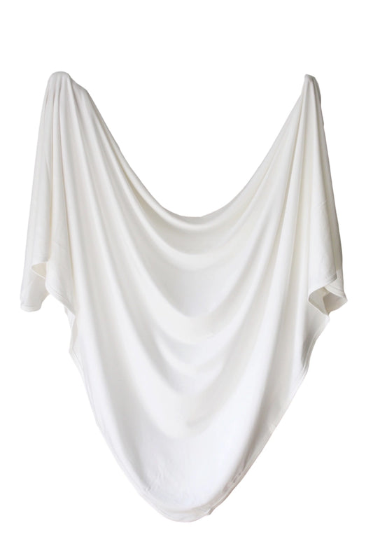 Bamboo Swaddle Blanket - Cloud White